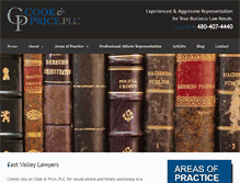 Tablet Screenshot of cookpricelaw.com